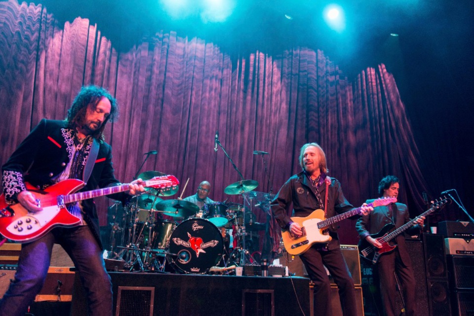 <strong>Mike Campbell, left, and Tom Petty, of Tom Petty and the Heartbreakers, perform at the Fonda Theatre on Sunday, June 9, 2013, in Los Angeles.</strong> (Photo by Paul R. Giunta/Invision/AP file)