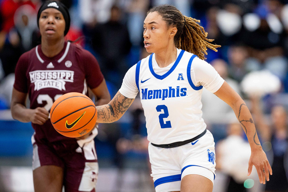 <strong>Madison Griggs led the Tigers against UAB with 22 points.</strong> (Ryan Beatty/The Daily Memphian file)