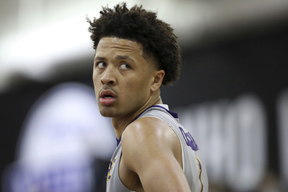 <strong>Cade Cunningham is among the 2020 prospects the University of Memphis coaching staff will likely be watching when Nike Elite Youth Basketball&rsquo;s Peach Jam begins Wednesday.</strong> (AP Photo/Gregory Payan)