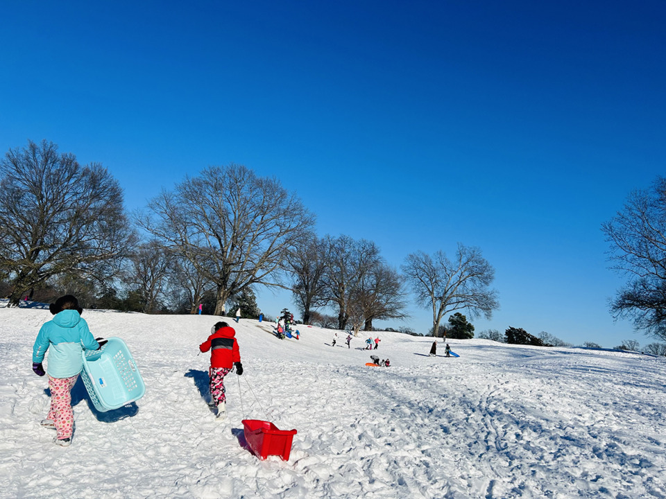 <strong>Candace Echols went sledding this past week.</strong> (Candace Echols/Special to The Daily Memphian)
