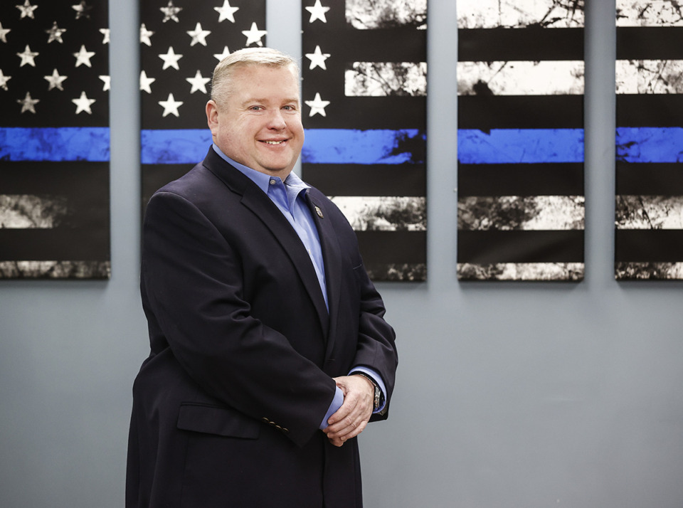 <strong>Matthew Cunningham was elected as the new president of the Memphis Police Association, a role he has held for the last five months simultaneously as vice president after former MPA president Essica Cage-Rosario was promoted.</strong> (Mark Weber/The Daily Memphian)