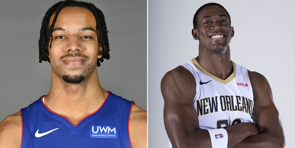 <strong>The Memphis Grizzlies have signed two more players via 10-day hardship contracts: forward Tosan Evbuomwan (left) and center Trey Jemison.</strong> (AP Photo)