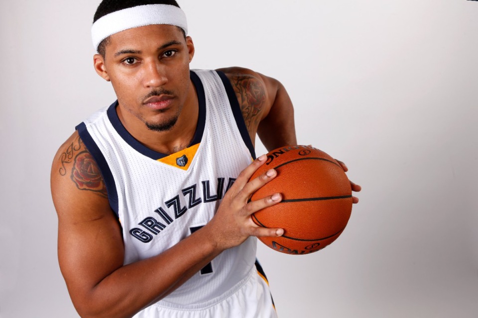 <strong>In this Sept. 29, 2014 photo, Memphis Grizzlies forward Jarnell Stokes poses for a photo during the team's NBA basketball media day in Memphis.</strong> (Mark Humphrey/AP File)