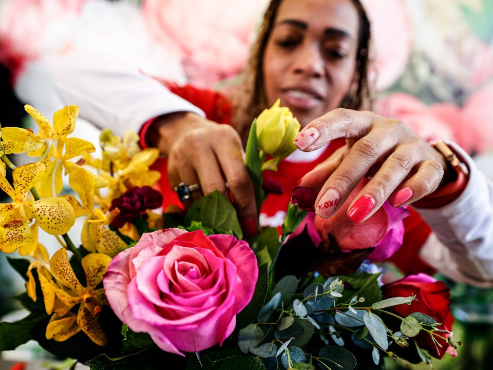 <strong>Premier Flowers owner Colby Midgett says independent florists have an edge over big box retailers.</strong> (Mark Weber/The Daily Memphian)