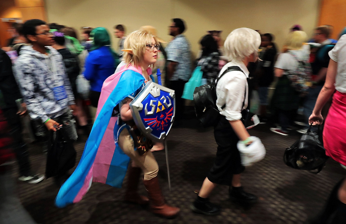 <strong>Anime enthusiasts shuffle between venues on the first day of Anime Blues Con 9 at the Memphis Convention Center on Friday, July 12.&nbsp;The event runs through Sunday.&nbsp;</strong>(Jim Weber/Daily Memphian)