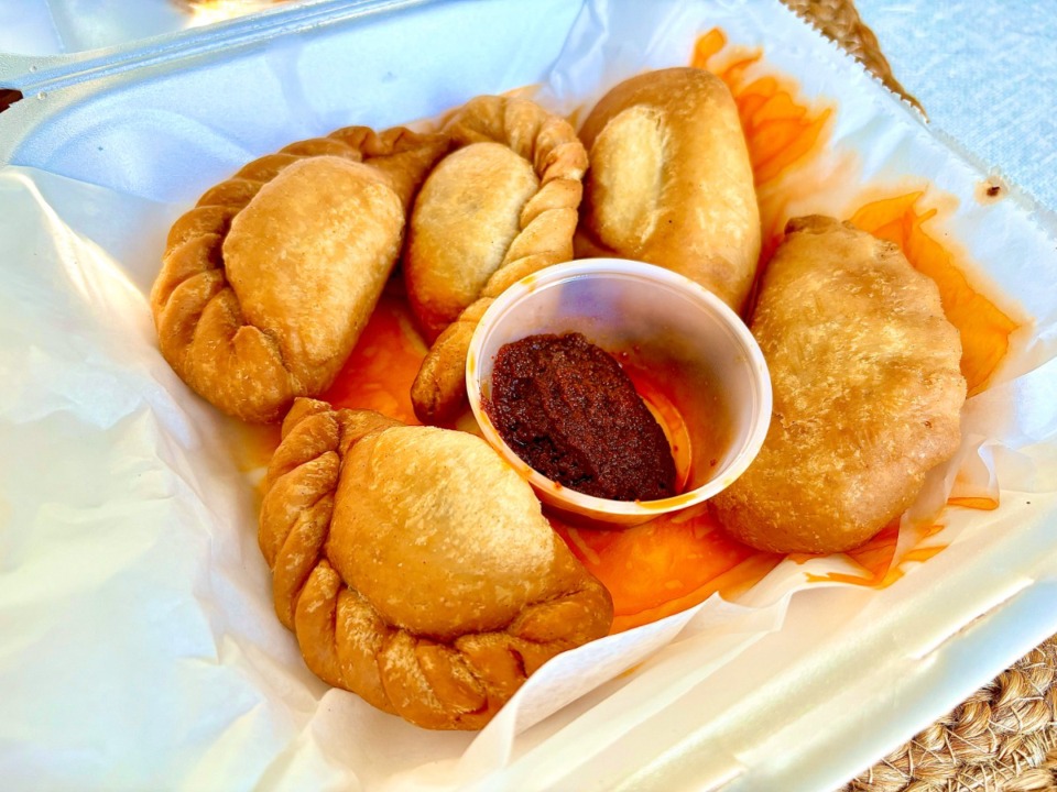 <strong>Le Fuuta&rsquo;s fataya, fried Senegalese meat pies stuffed with a tomato-based and spiced fish yassa paste.</strong> (Joshua Carlucci/Special to The Daily Memphian)