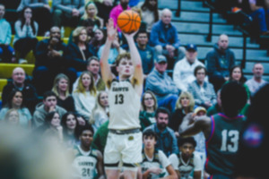 <strong>Briarcrest guard Cooper Haynes (13) had 21 points in the final home game in his illustrious career. He is the leading scorer in program history.&nbsp; Haynes nails a three during a Feb. 24 game against the MUS Owls at Briarcrest Christian School.</strong> (Ben Owens/Special to the Daily Memphian)