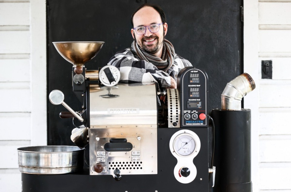 <strong>Naiman Rigby, pictured on Thursday, Feb. 29, 2024, recently won a national, anonymous roaster contest.</strong> (Mark Weber/The Daily Memphian)