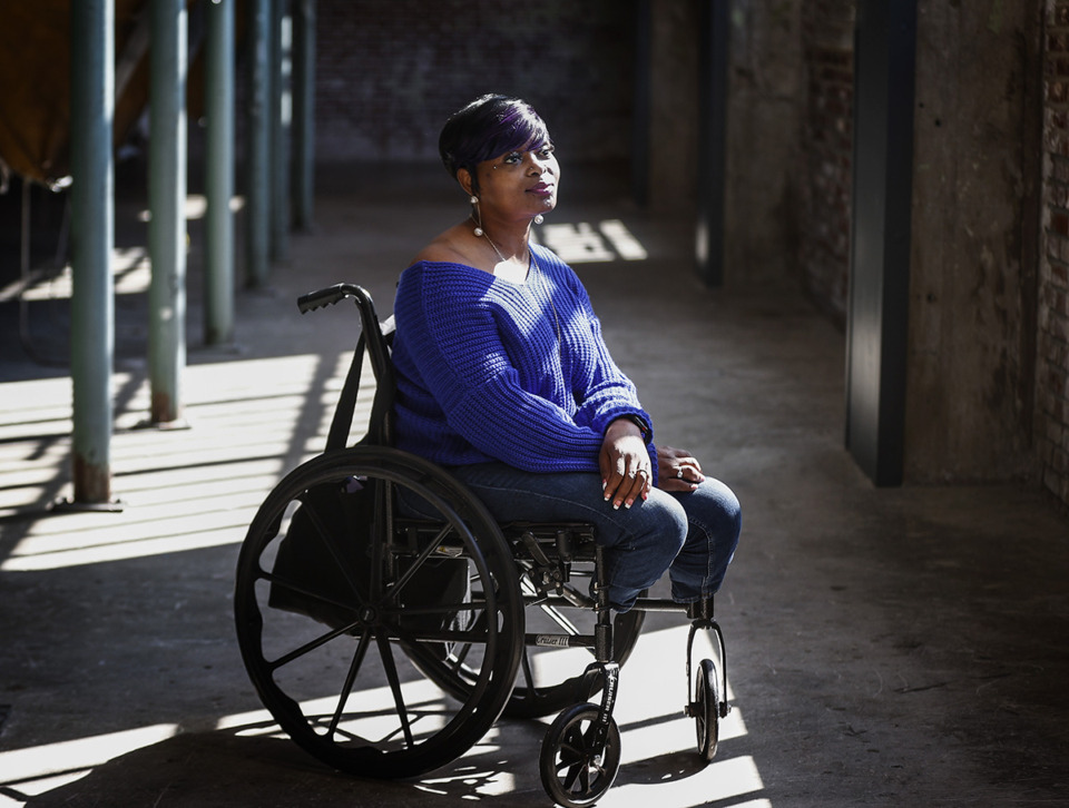 <strong>April Ward-McGrory is a sickle cell patient, double amputee and advocate for those living with sickle cell disease.</strong> (Mark Weber/The Daily Memphian)