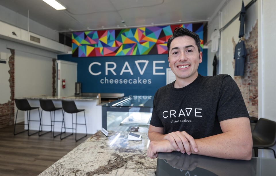 <strong>Since opening Crave Cheesecakes, owner Travis Brady&nbsp;said most customers have been tourists staying at nearby hotels such as Memphis Central Station and Arrive Memphis.</strong> (Patrick Lantrip/The Daily Memphian)