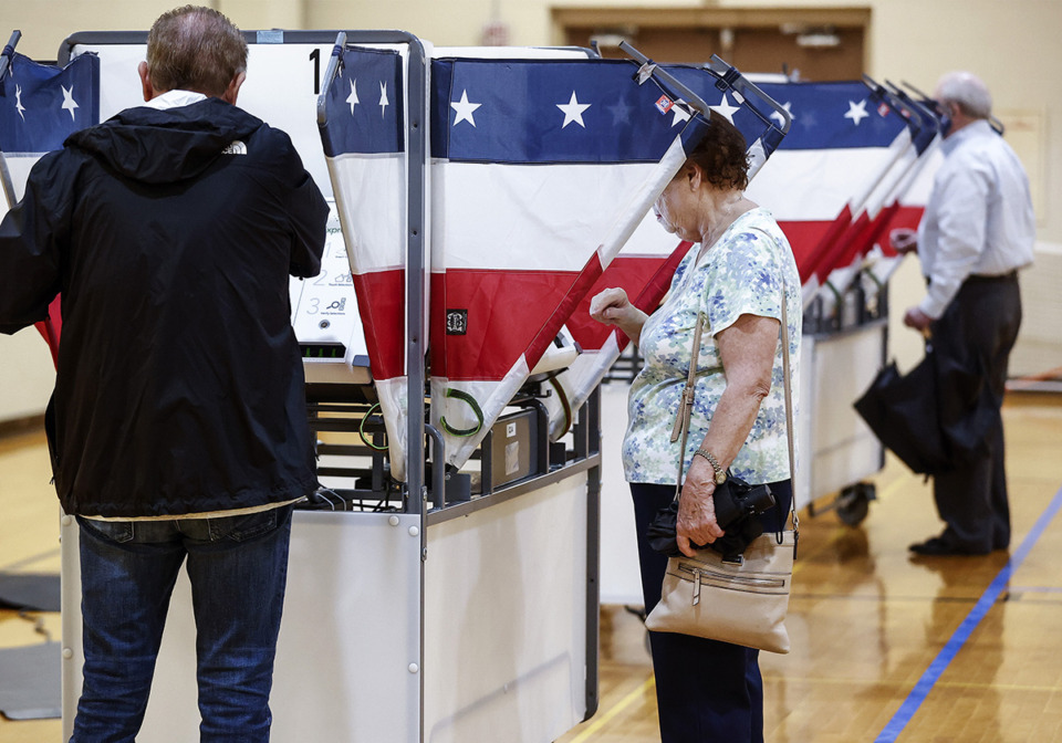 <strong>Election Day is Tuesday, March 5. Voters cast their ballots on Thursday, Oct. 5, 2023 at Second Baptist Church. (</strong>Mark Weber/The Daily Memphian file)