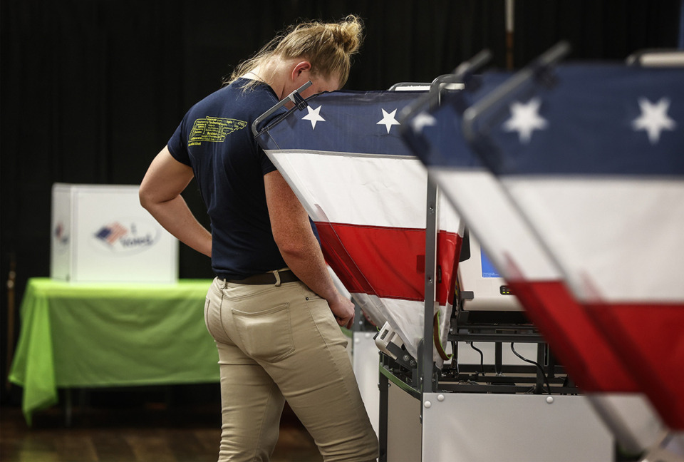<strong>Election Day is Tuesday, March 5. Voters casting ballots during early voting at Raleigh United Methodist Church on Monday, Sept. 18, 2023.</strong> (Mark Weber/The Daily Memphian file)