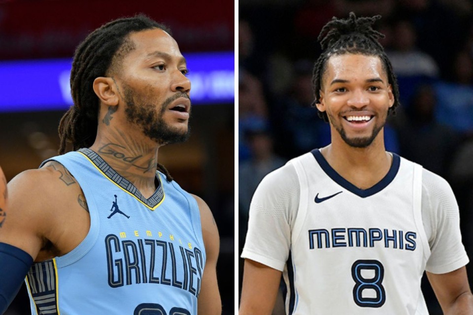<strong>Memphis Grizzlies gave an injury update on for Derrick Rose, left, and Ziaire Williams, right.</strong> (The Daily Memphian file)
