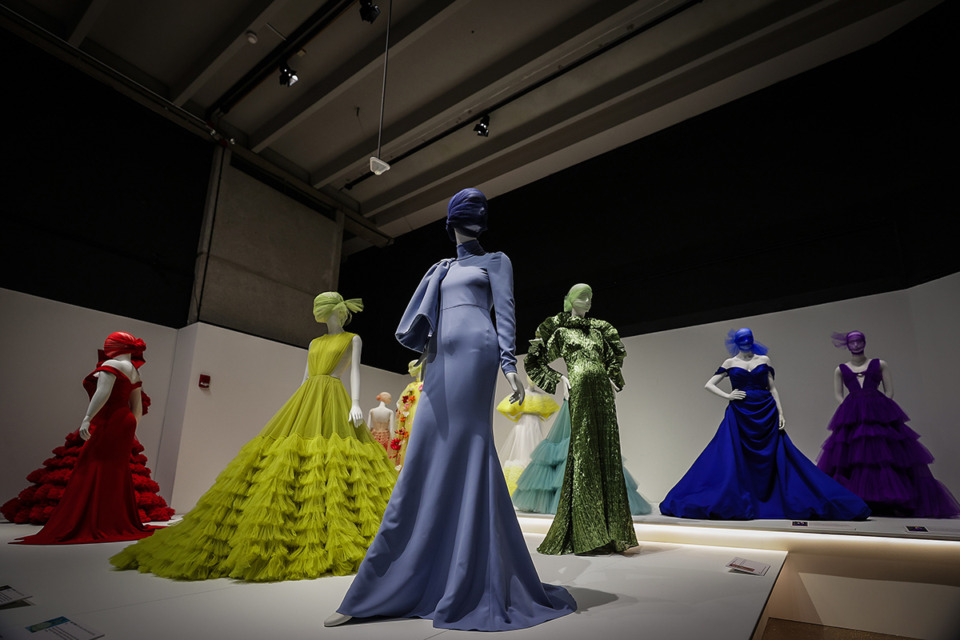 <strong>Garments worn by various celebrities made by designer Christian Siriano are on display at the Memphis Brooks Museum of Art. The exhibit, called&nbsp;&ldquo;People are People,&rdquo; showcases Siriano&rsquo;s head-turning gowns and his dedication to inclusivity in fashion.</strong>&nbsp;(Patrick Lantrip/The Daily Memphian)