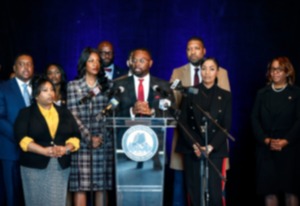 <strong>Memphis Mayor Paul Young held a press conference with fellow Black mayors after two day convention discussing crime prevention on Thursday, March 28.</strong> (Mark Weber/The Daily Memphian)