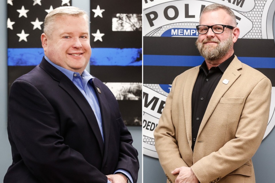 <strong>The Memphis Police Association is led by Matthew Cunningham (left), president, and John Covington, vice president.</strong> (The Daily Memphian files)