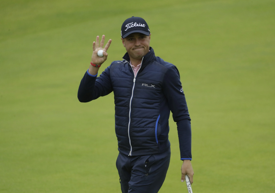 <strong>Justin Thomas shot 3-under par at the British Open Golf Championships last weekend to tie for 11th. Now he says he's ready to win at St. Jude.&nbsp;</strong>(AP Photo/Matt Dunham)