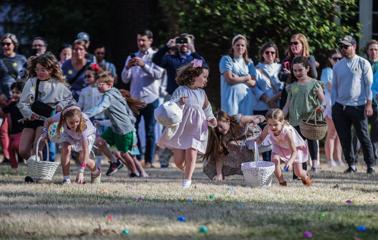<strong>Dozens of children are off the races to hunt for Easter eggs at the Dixon March 30.</strong> (Patrick Lantrip/The Daily Memphian)