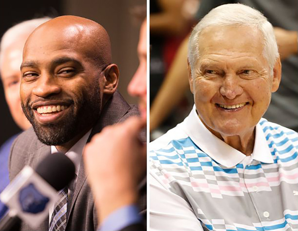 <strong>Vince Carter, left, and Jerry West, right, have been elected to the Naismith Memorial Basketball Hall of Fame.</strong> (The Daily Memphian file, left, Marco Garcia/AP Photo file, right)