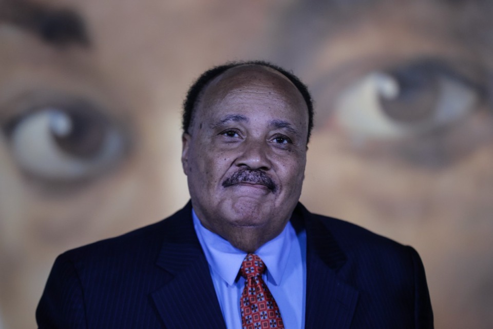 <strong>Martin Luther King III speaks at the National Civil Rights Museum April 4.</strong> (Patrick Lantrip/The Daily Memphian)
