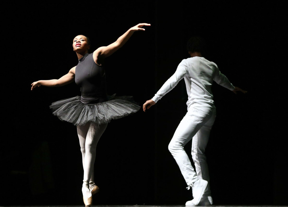 <strong>Members of the New Ballet Ensemble and School warmed up the crowd at Collierville High School Feb. 21, 2020, before Shelby County Mayor Lee Harris delivered his 2020 State of the County address.</strong> (Patrick Lantrip/The Daily Memphian file)