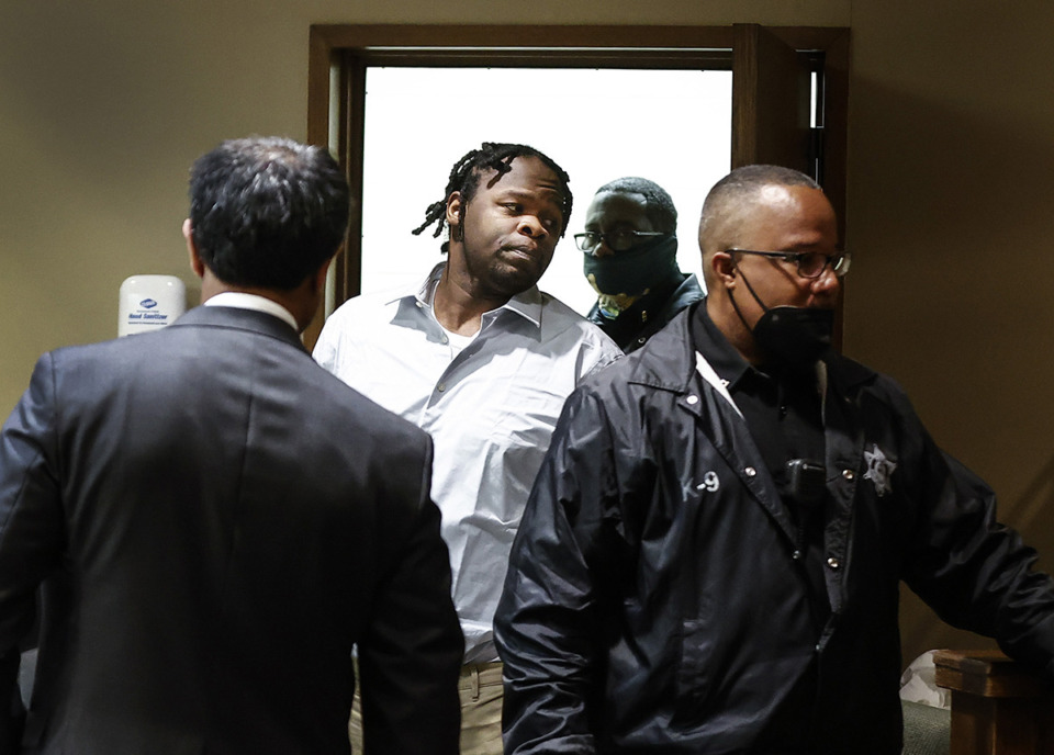 <strong>Cleotha Abston appears in court for his trial in Judge Lee Coffee&rsquo;s courtroom April 9.</strong> (Mark Weber/The Daily Memphian)