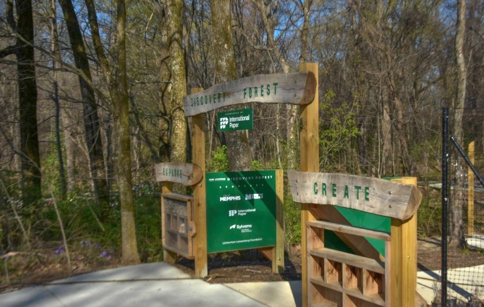 <strong>&ldquo;Discovery Forest,&rdquo; an unstructured play area at Lichterman Nature Center in East Memphis formally opens Friday, April 12.</strong> (Courtesy Museum of Science and History)