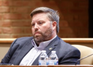 <strong>Germantown Alderman Brian Ueleke at a Board of Mayor and Aldermen meeting on Monday, Oct. 23, 2023.</strong> (Mark Weber/The Daily Memphian file)