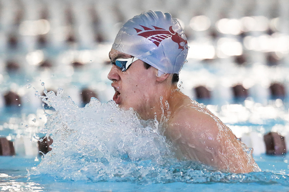 <strong>Collierville High's Ian Call swam the 200-yard individual medley in a time of 1:55.08 and the 100 breaststroke in 57.56.</strong> (Courtesy Kellie Chapman)