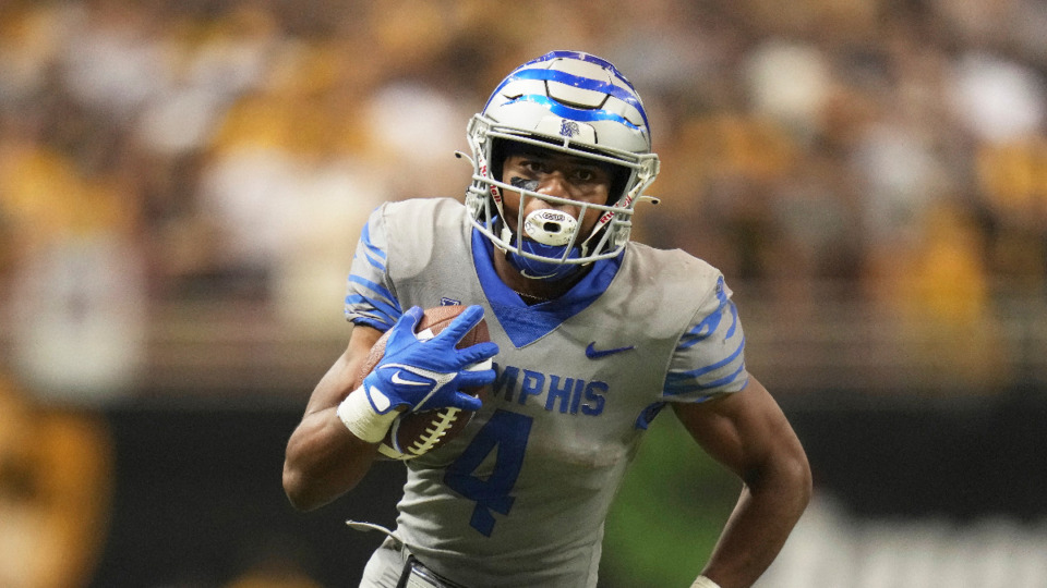 <strong>Memphis running back Blake Watson hopes to hear his name called during the NFL Draft that begins on Thursday.</strong> (AP File Photo/Jeff Roberson)