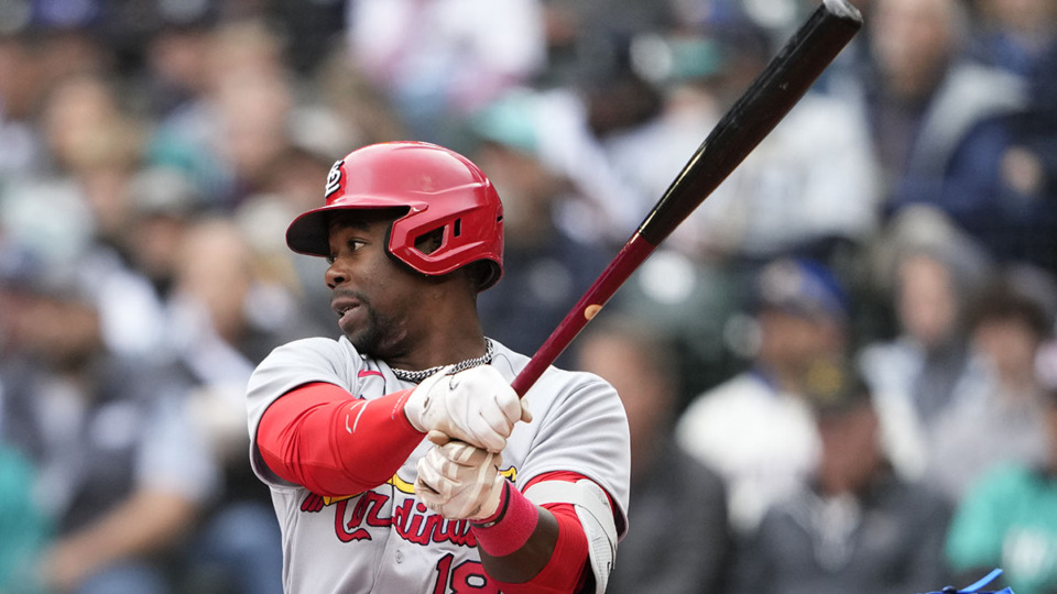 <strong>Jordan Walker of the St. Louis Cardinals is headed back to Memphis.</strong> (Lindsey Wasson/AP Photo)