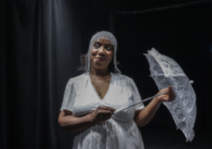 <strong>Ann Perry Wallace acts out scenes from her one-woman show about Harlem Renaissance writer Zora Neale Hurston at First Congressional Church in Cooper-Young. Wallace portrays 18 different people within the play.</strong> (Patrick Lantrip/The Daily Memphian)