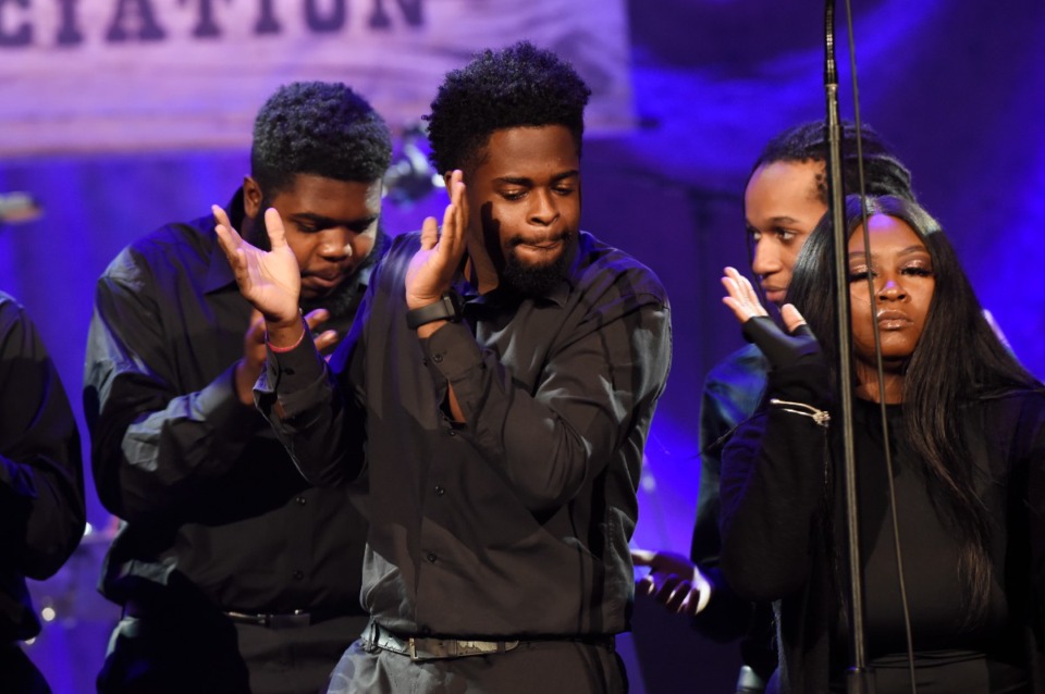 <strong>The Fisk Jubilee Singers perform at the Americana Honors &amp; Awards show Wednesday, Sept. 22, 2021, in Nashville.</strong> (Mark Zaleski/AP Photo)