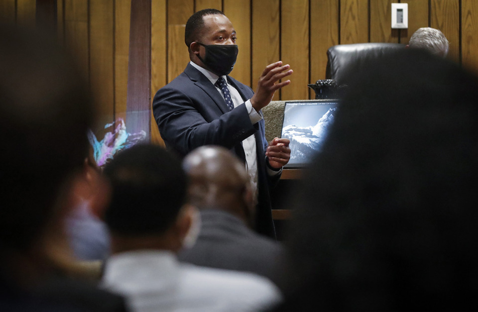 <strong>Nashville district attorneys David Jones, pictured, and Ronald Dowdy along with Nashville District Attorney General Glenn Funk are in Memphis for the week to prosecute the case of a former security guard accused of killing a man at a Kroger gas station in 2021.</strong> (Mark Weber/The Daily Memphian file)