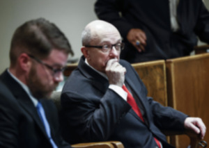 <strong>Gregory Livingston, right, appears in court during his murder trial for the killing of Alvin Motley Jr. April 30.</strong> (Mark Weber/The Daily Memphian)