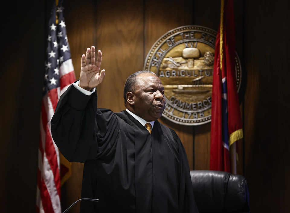 <strong>Cordero Ragland is due in court on May 7 for his trial in Judge Lee Coffee&rsquo;s (pictured) courtroom. Ragland was charged with drag racing after ramming his Dodge Charger into an SUV Lisa Sloan was driving.</strong> (Mark Weber/The Daily Memphian)