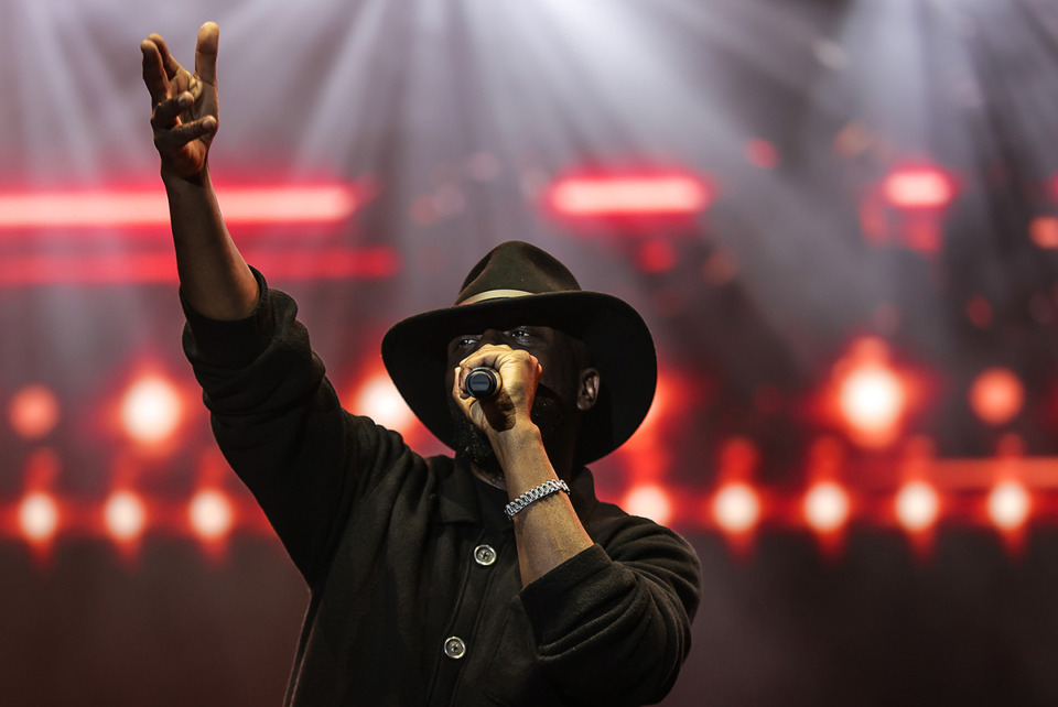 <strong>The Fugees play at the inaugural Riverbeat Festival May 4, 2024.</strong> (Patrick Lantrip/The Daily Memphian)