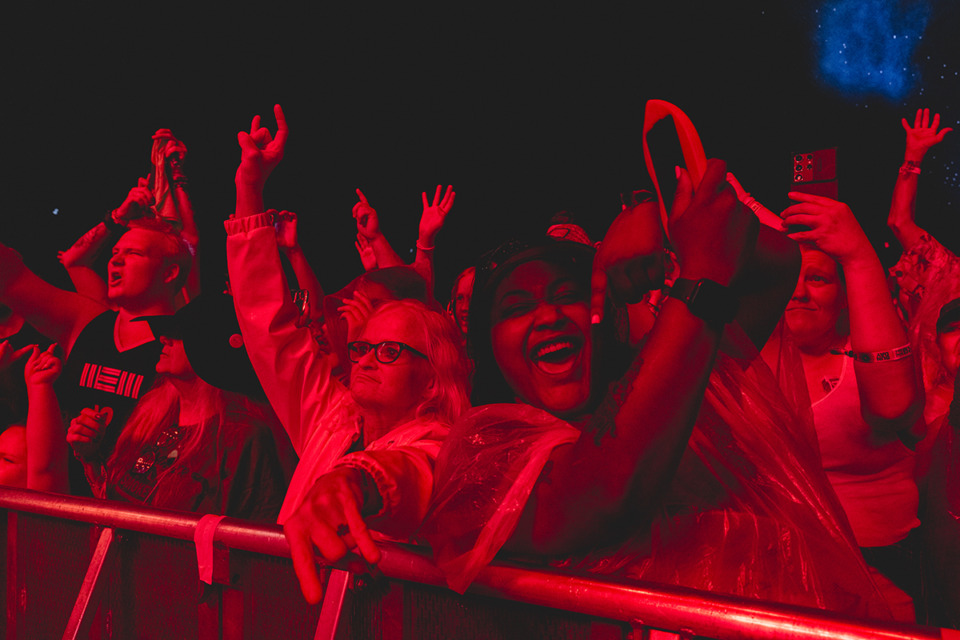 <strong>Fans react to Jelly Roll as he performs during the final day of the Riverbeat Music Festival at Tom Lee Park in Downtown Memphis Sunday, May 5, 2024.</strong> (Ziggy Mack/Special to The Daily Memphian)