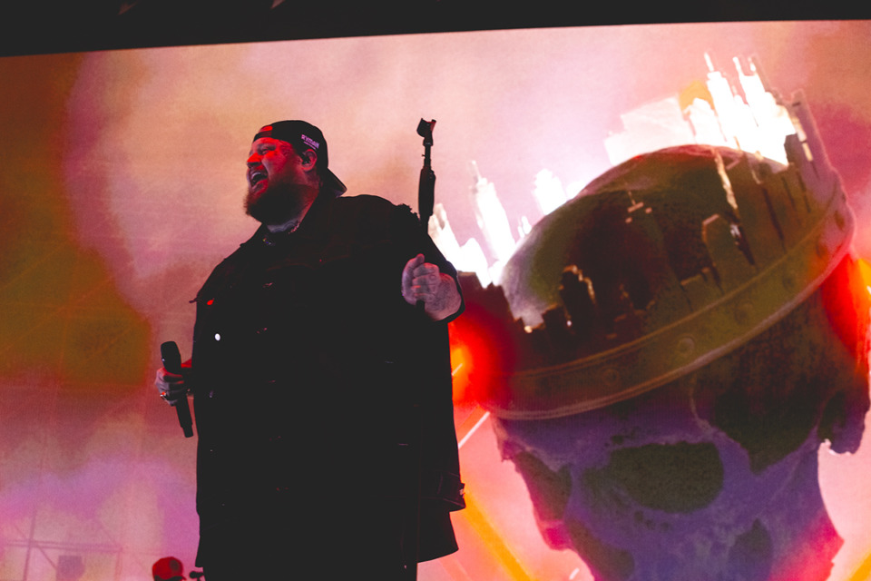 <strong>Jelly Roll performs during the final day of the Riverbeat Music Festival at Tom Lee Park in Downtown Memphis on Sunday, May 5, 2024.</strong> (Ziggy Mack/Special to The Daily Memphian)