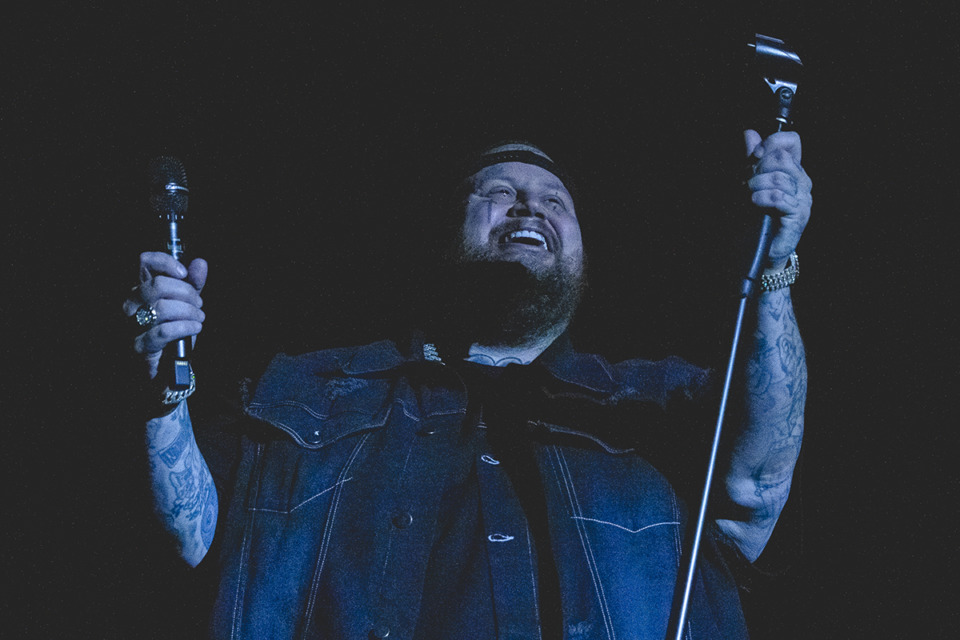 <strong>Jelly Roll performs during the final day of the Riverbeat Music Festival at Tom Lee Park in Downtown Memphis on Sunday, May 5, 2024.</strong> (Ziggy Mack/Special to The Daily Memphian)