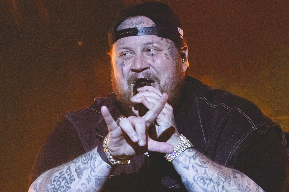 <strong>Jelly Roll performs during the final day of the Riverbeat Music Festival at Tom Lee Park in Downtown Memphis on Sunday, May 5, 2024.</strong> (Ziggy Mack/Special to The Daily Memphian)