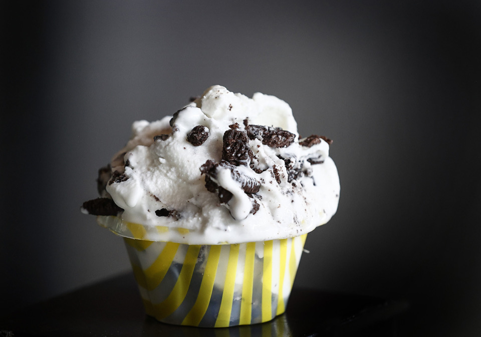 <strong>Sweet Magnolia Gelato&rsquo;s cookies and cream.</strong> (Mark Weber/The Daily Memphian)