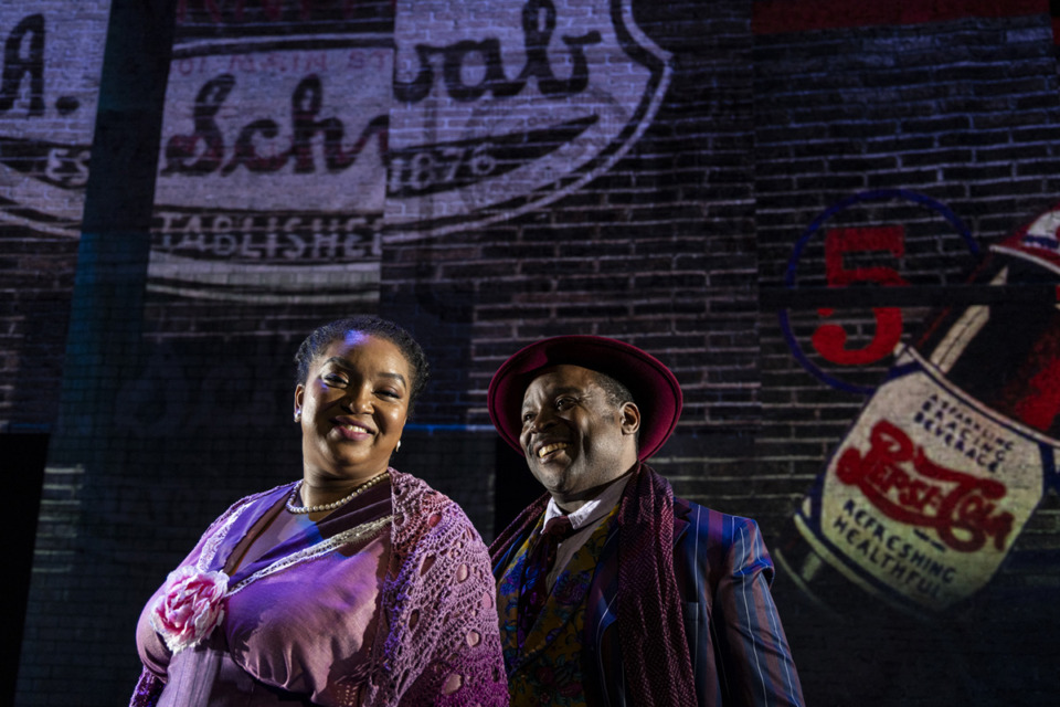 <strong>Marquita Richardson (playing Mimi, left) and Chauncey Parker (playing Rodolfo) rehearse before a dress rehearsal of &ldquo;La Boh&egrave;me&rdquo; at Scheidt Family Performing Arts Center.</strong>&nbsp;(Brad Vest/Special to The Daily Memphian)