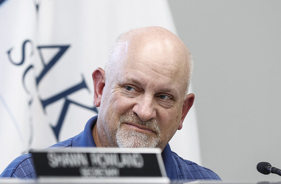 <strong>Lakeland Commissioner Jim Atkinson attends a Lakeland Municipal Planning and Design Review Commission meeting April 11 at the University of Memphis.</strong> (Mark Weber/The Daily Memphian file)