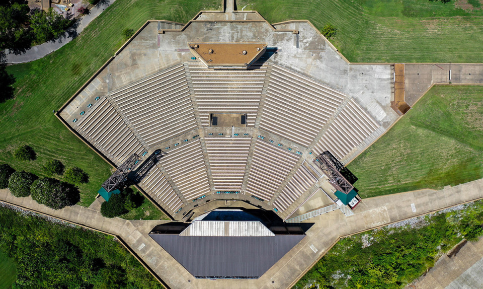 <strong>This photo shows the Mud Island Amphitheater on Aug. 18, 2022.</strong> (Patrick Lantrip/The Daily Memphian file)