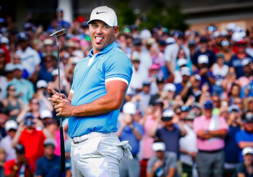 <strong>Brooks Koepka missed this birdie putt on the 18th hole Sunday, but won anyway before record crowds at a place he says "has always been special to me." He finished at 65, 16-under for the tournament and 5-under on the final day.&nbsp;</strong>(Mark Weber/Daily Memphian).