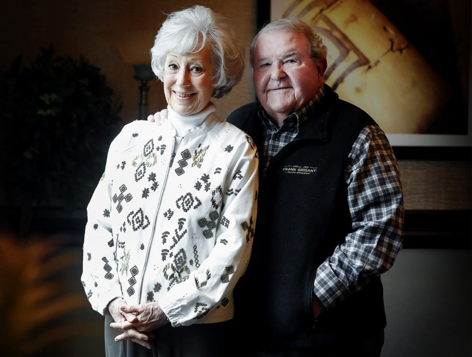 <strong>Ellen and Frank Grisanti stand in Frank Grisanti&rsquo;s, their East Memphis Italian restaurant, in 2021. The restaurant closed Saturday, May 25. The Grisantis opened their first Memphis restaurant in 1973.</strong> (Mark Weber/The Daily Memphian file)