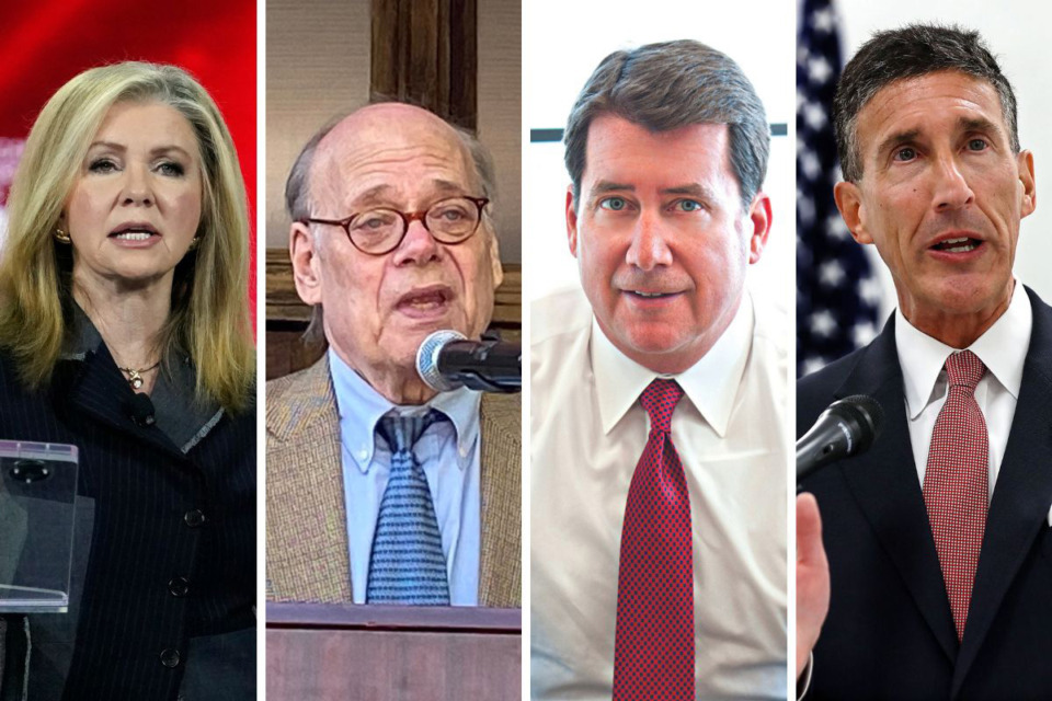 <strong>Reactions to the Trump verdict from local senators and congressmen, from left to right, Sen. Marsha Blackburn, Rep. Steve Cohen, Sen. Bill Hagerty and Rep. David Kustoff.</strong> (The Daily Memphian file)