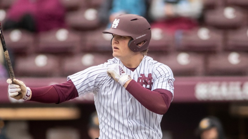 <strong>Mississippi State took a 3-2 lead in the third following Hunter Hines' three-run home run.</strong> (Vasha Hunt/AP file)