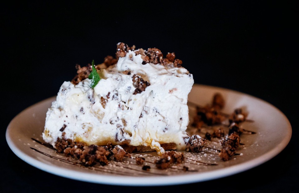 <strong>Seessel&rsquo;s Millionaire Pie, a decadent, impressive dessert with pineapple, pecans and whipped cream, is now served at&nbsp;Ronnie Grisanti&rsquo;s.</strong> (Mark Weber/The Daily Memphian)